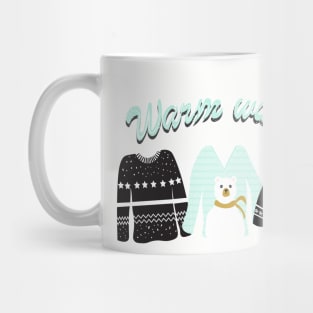 Christmas sweater warm wishes Mug
